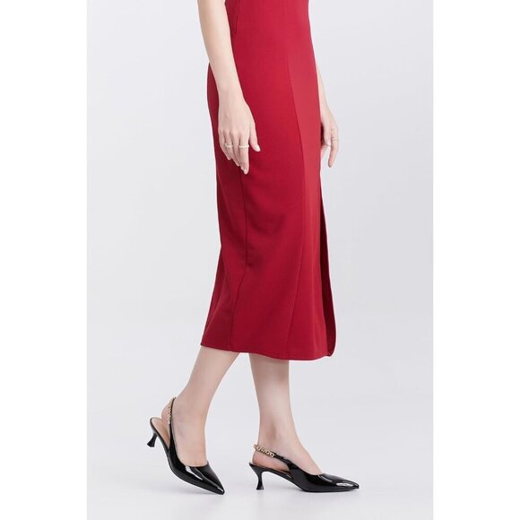 🆕Women Black Stiletto Heels Closed Pointed Toe 4 in Heels Patent Leather Pumps - Picture 8 of 9